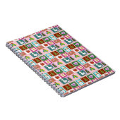 Süßes Weihnachts-Patchwork-Muster Notizblock (Rechte Seite)