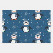 Süßes Weihnachts-Pinguin-Muster Geschenkpapier Set (Vorderseite 2)