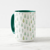 Süßes Weihnachtsbaum-Muster Tasse (Vorderseite Links)