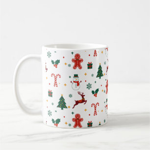 Süßes Weihnachtsferien-Muster Kaffeetasse