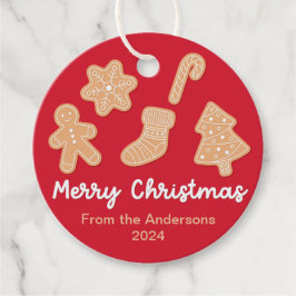 Süßes Weihnachtsgebäck Cookies Geschenkanhänger