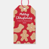 Süßes Weihnachtsgebäck Cookies Geschenkanhänger (Vorderseite)