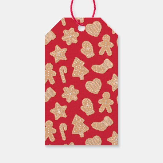 Süßes Weihnachtsgebäck Cookies Geschenkanhänger (Rückseite)