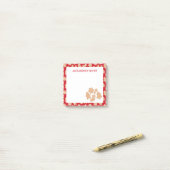 Süßes Weihnachtsgebäck Kekse Muster Post-it Klebezettel (Auf Schreibtisch)