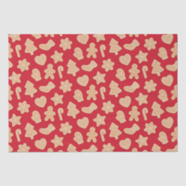 Süßes Weihnachtsgebäck Kekse Muster Seidenpapier