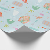 Süßes Weihnachtsgebäck Leckereien Geschenkpapier (Ecke)