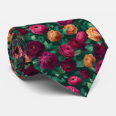 Süßes Weihnachtsgeschenk für Männer Ranunculus-Blu Krawatte (Gerollt)