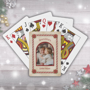 Süßes Weihnachtsgeschenk für Oma von den Enkelkind Spielkarten