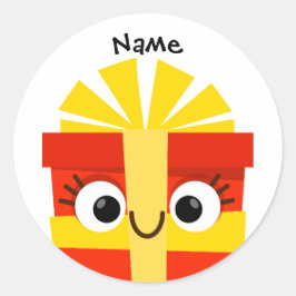 Süßes Weihnachtsgeschenk-Sticker für Kinder mit Pe Runder Aufkleber