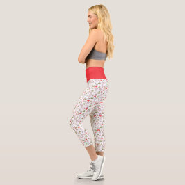 Süßes Weihnachtskatzen-Muster – Festliches Feierta Capri Leggings