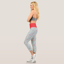 Süßes Weihnachtskatzen-Muster – Festliches Feierta Capri Leggings