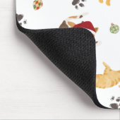 Süßes Weihnachtskatzenmuster Mousepad (Ecke)