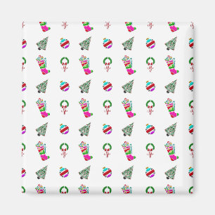 Süßes Weihnachtsmuster Magnet