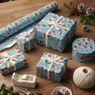 Süßes Weihnachtspapier Geschenkpapier