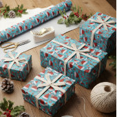Süßes Weihnachtspapier  Geschenkpapier