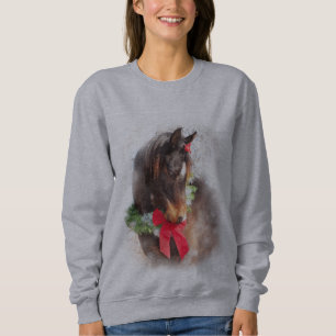 Süßes Weihnachtspferd Sweatshirt