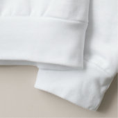 Süßes Weihnachtspferd Sweatshirt (Detail - Saum (Weiß))