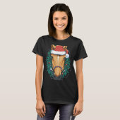 Süßes Weihnachtspferd T-Shirt (Vorne ganz)
