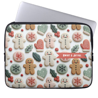 Süßes Weihnachtsplätzchen-Muster Laptopschutzhülle