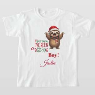 Süßes Weihnachtstier mit Santa-Hut T-Shirt