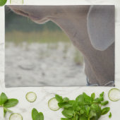 Süßes Weimaraner Hundeprofil Handtuch (Gefaltet)