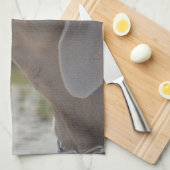 Süßes Weimaraner Hundeprofil Handtuch (Viertel Falte)