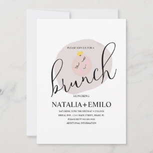 Süßes weißes gebratenes Ei zum Brunch Einladung