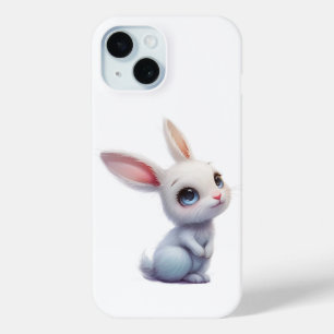 Süßes weißes Kaninchen mit großen blauen Augen Case-Mate iPhone Hülle