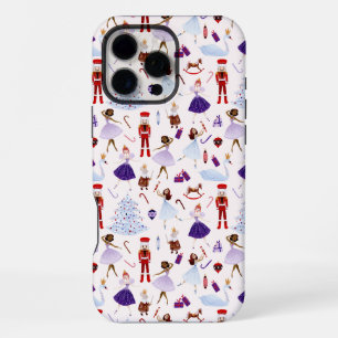 Süßes weißes Nussknacker-Weihnachtsmuster iPhone 16 Pro Max Hülle