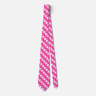 Süßes weißes rosa Küsse-Muster Krawatte