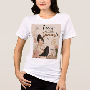 Süßes weißes T-Shirt für Mädchen Tri-Blend Shirt