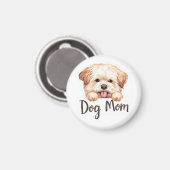 Süßes Welpe-Hund-Mama-Design Magnet (Vorderseite/Rückseite)