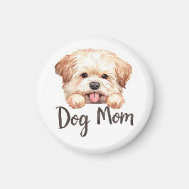 Süßes Welpe-Hund-Mama-Design Magnet