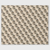 Süßes Welpen-Absolventen-Feierdesign Geschenkpapier (Flach)