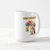 Süßes Welpen “Bester Kumpel überhaupt” Design Kaffeetasse (VorderseiteRechts)