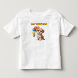Süßes Welpen “Bester Kumpel überhaupt” Design Kleinkind T-shirt