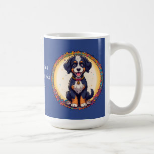 Süßes Welpen-buntes Cartoon-Design Kaffeetasse