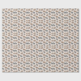 Süßes Welpen-Gesicht-Muster Kinder-Design für Hund Geschenkpapier