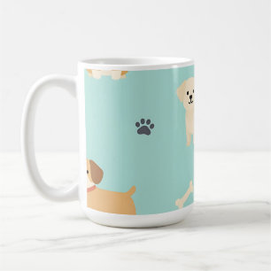 Süßes Welpen-Hund-Muster Kaffeetasse