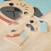 Süßes Welpen-Hund-Muster Puzzle (Seite)