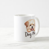 Süßes Welpen-Hundemama-Design  Kaffeetasse (VorderseiteRechts)