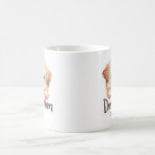 Süßes Welpen-Hundemama-Design  Kaffeetasse (Mittel)