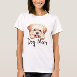Süßes Welpen-Hundemama-Design  T-Shirt