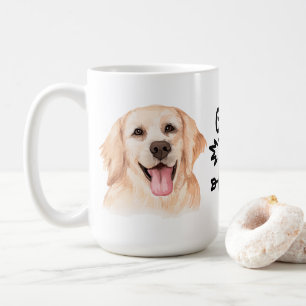 Süßes Welpen-Hundemama-Geschenk Golden Retriever Kaffeetasse