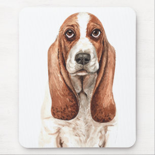 Süßes Welpen-Hundliebhaber-Geschenk Wasserfarbe Ba Mousepad