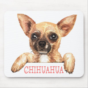 Süßes Welpen-Hundliebhaber-Geschenk Wasserfarbe Ch Mousepad