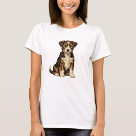 Süßes Welpen-T-Shirt für Frauen | Liebenswerter De T-Shirt