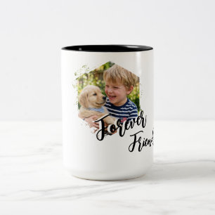 Süßes Welpen- und Hundedesign Zweifarbige Tasse