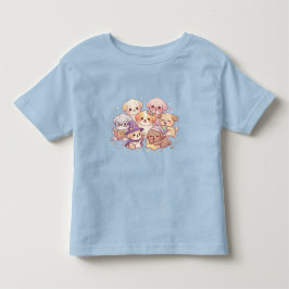 Süßes Welpenfreunde-T-Shirt für Kleinkinder Kleinkind T-shirt