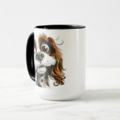 Süßes Welpengesicht Tasse (Vorderseite Links)